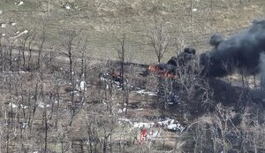 5 бронемашин 98-ої дивізії ВДВ РФ знищили наші бійці у Часовому Яру. ВIДЕО