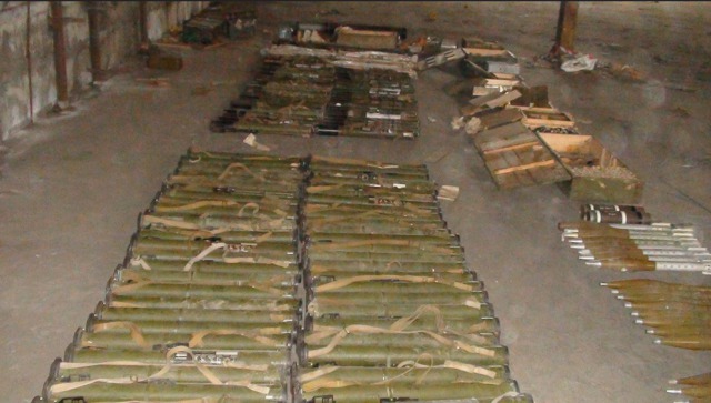 Huge arms cache found at Zaporizhia city area 01