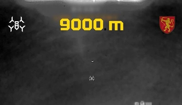Пілот екіпажу "Зевс" підняв дрон STING на висоту 9000 метрів під час перехоплення ворожої цілі. ВIДЕО