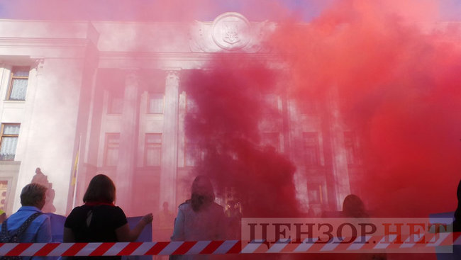 Президент обіцяв, - Нацкорпус пікетує Раду з вимогою спрощення процедури отримання громадянства учасниками АТО 32