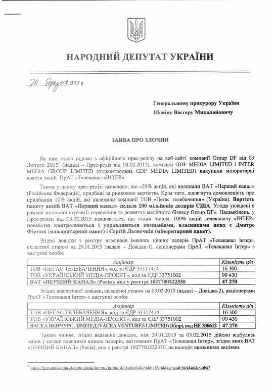 документ интер