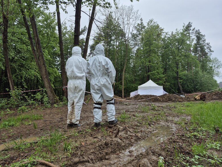 Exhumation of victims of the Volhynia tragedy in Ternopil region