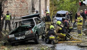 Взрывы раздались в Киеве: столица под атакой реактивных БПЛА, есть пострадавшие. ФОТОрепортаж