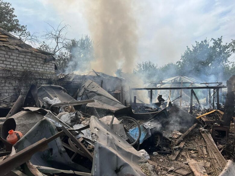 Shelling of Donetsk region on 7 August
