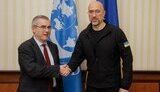 Прем’єр-міністр Денис Шмигаль і голова місії МВФ Гевін Грей