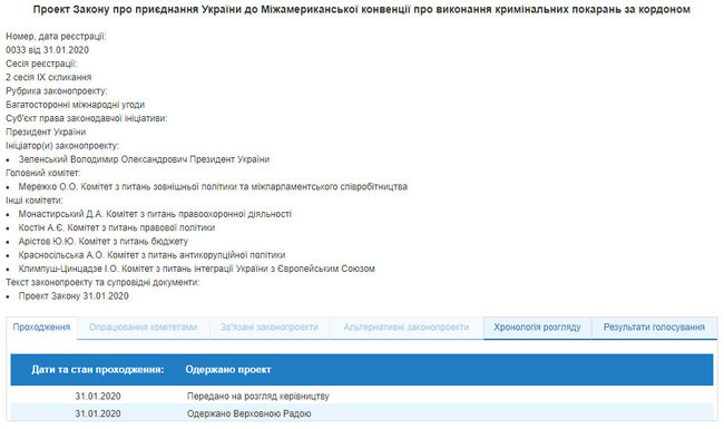 Зеленский внес в Раду законопроект об уголовных наказаниях за рубежом 01
