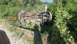 Маршрутка улетела в кювет на Днепропетровщине, есть пострадавшие. ФОТО