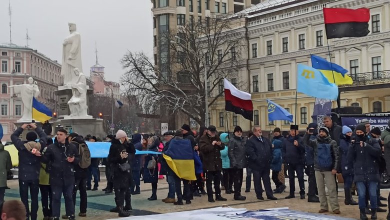 Акция Скажи Путину НЕТ! состоялась на Михайловской площади в Киеве 04