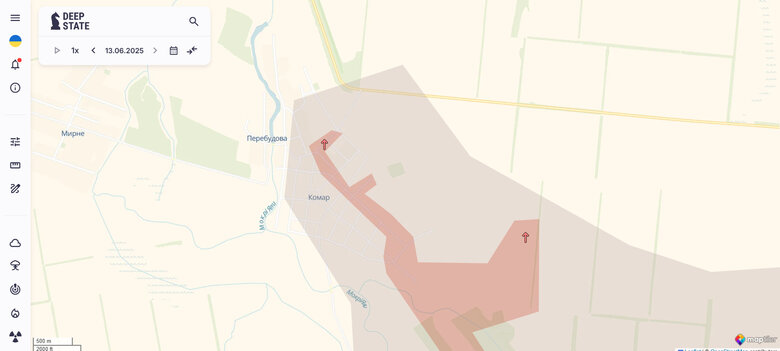 Комар карта