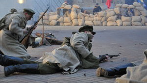У Києві відбулася історична реконструкція бою за завод "Арсенал" між військами УНР і більшовиками. ВІДЕО+ФОТОрепортаж