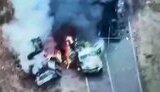 палаюча ворожа техніка на Курщині