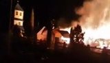 Церковь XIX века сгорела на Буковине. ВИДЕО+ФОТОрепортаж