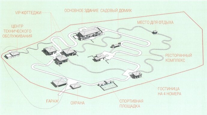 Карта забудови резиденції Лукашенка.