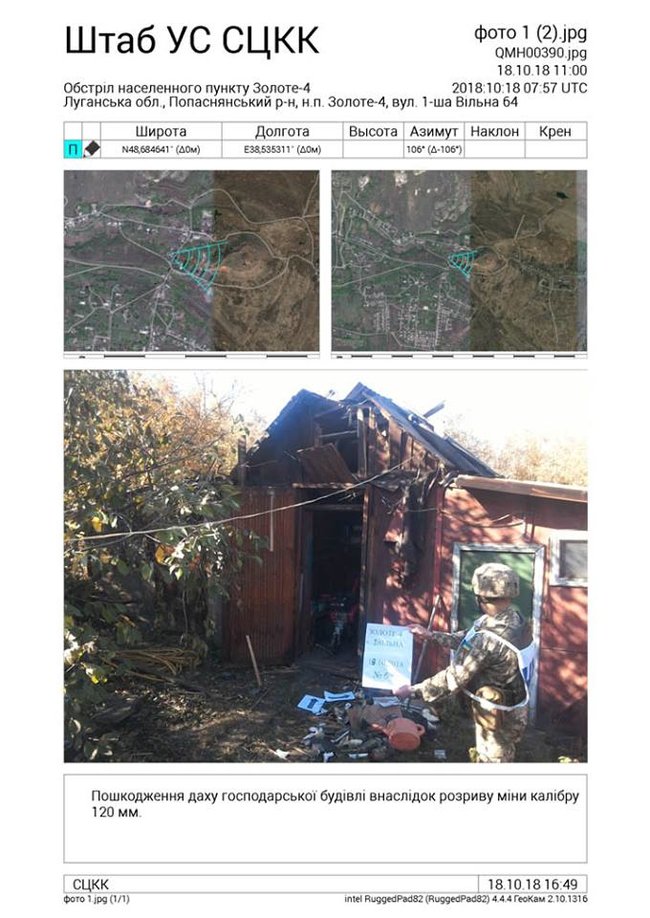 У СЦКК показали наслідки обстрілу терористами Золотого-4 02