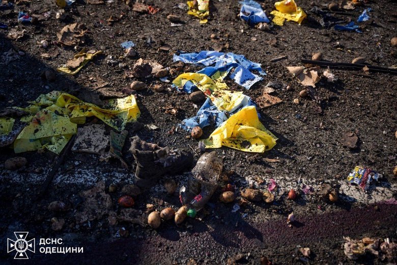 Наслідки удару по ринку в Чорноморську 14 листопада