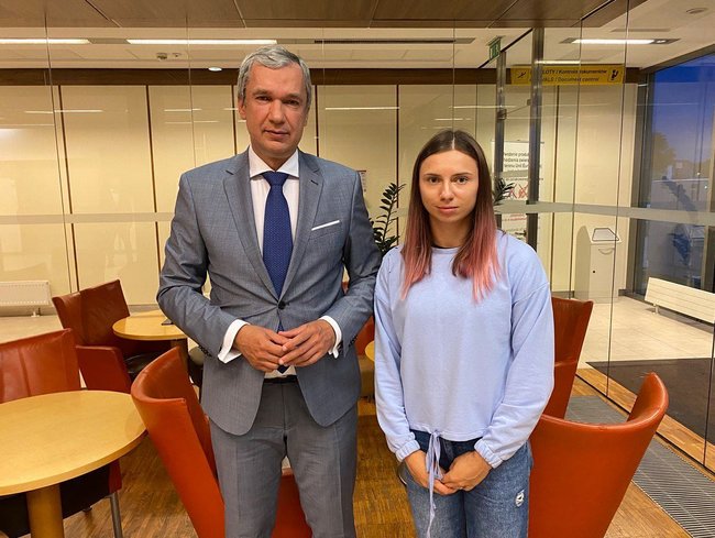 Белорусская спортсменка Тимановская прибыла в Польшу 01