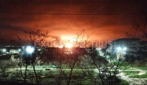 У Будьонновську Ставропольського краю дрони атакували промзону, виникла пожежа. ВІДЕО+ФОТОрепортаж