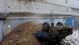 МЧС: В Днепропетровске произошел оползень - разрушен подземный водопровод и 27 гаражей. ФОТО