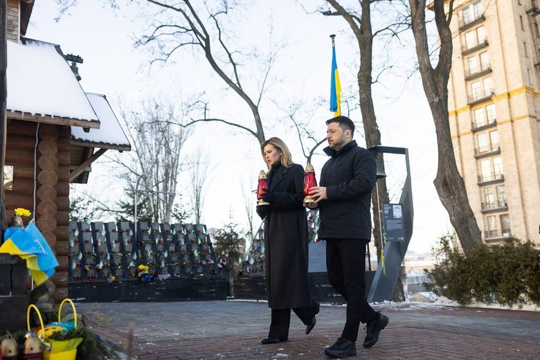 Zelensky honoured the memory'ять Героїв Небесної Сотні