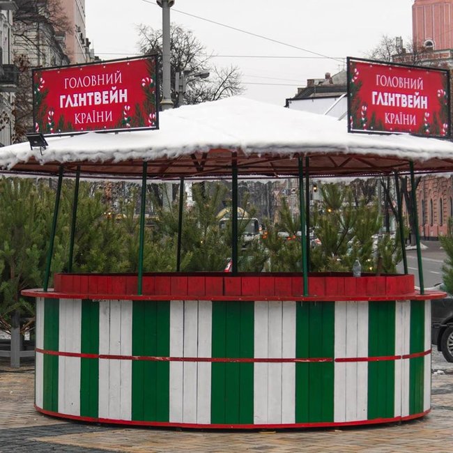 На Софийской площади в Киеве установили 27-метровую новогоднюю елку 04