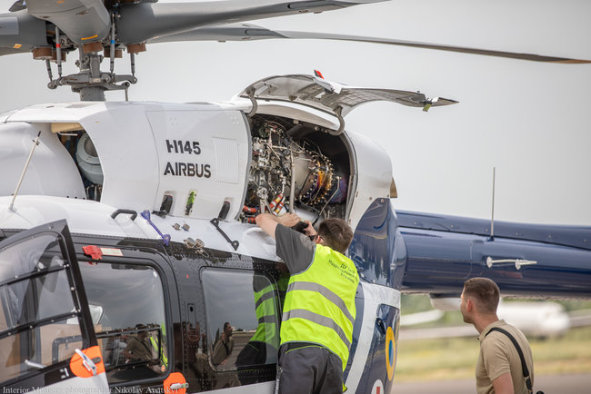 Национальная полиция получила четвертый вертолет Airbus Н145 03