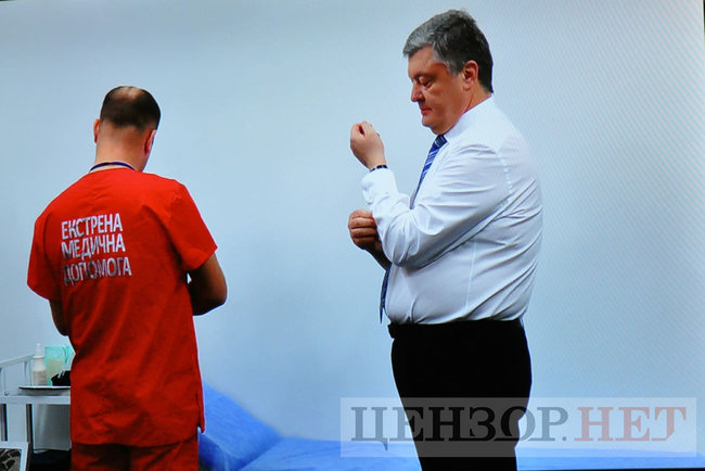 Порошенко сдал анализы на НСК Олимпийский 06