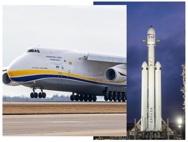 Український літак АН-124 Руслан допоміг SpaceX у запуску Falcon Heavy, - посольство України в США 01