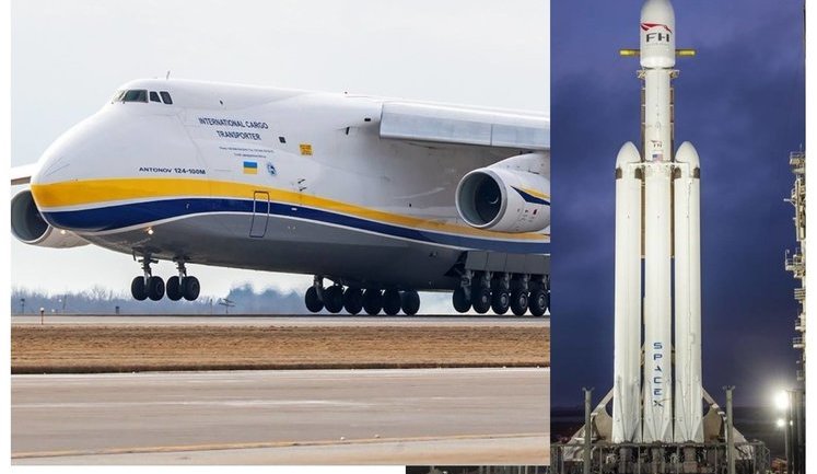 Український літак АН-124 "Руслан" допоміг SpaceX у запуску Falcon Heavy, - посольство України в США. ФОТО