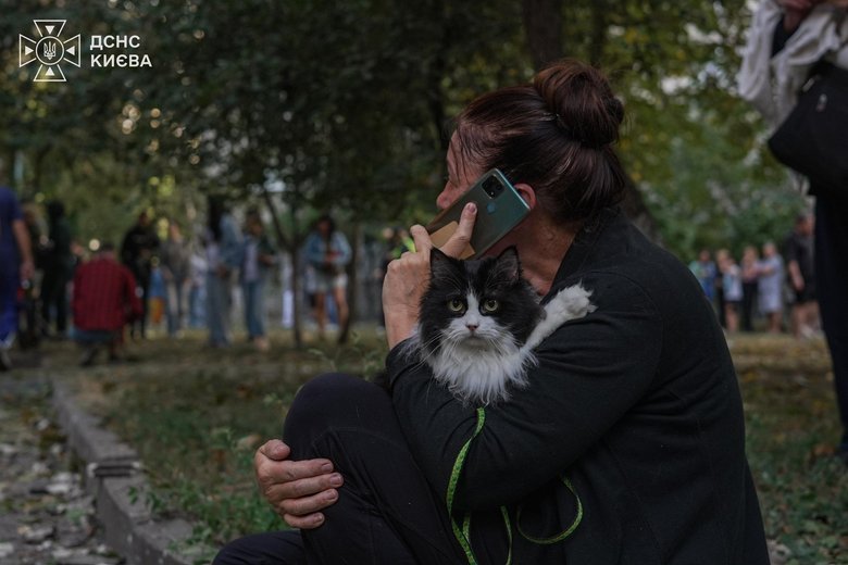 удар по будинку у Києві