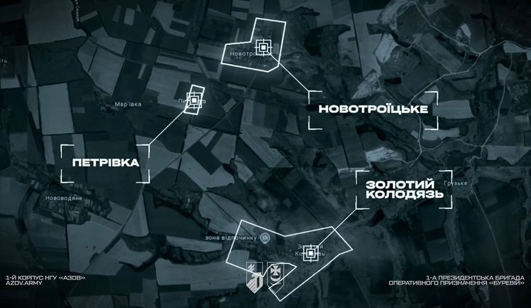 Zolotyi Kolodiazh, Novotroitske and Petrivka are under control of Ukrainian Defence Forces. Russian Ministry of Defence is lying, whilst occupiers are being sent to their deaths for staged videos, – "Azov". VIDEO