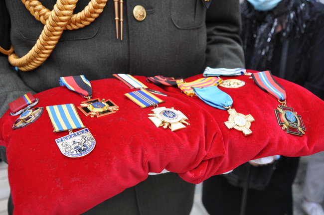 С умершим ветераном ОУН-УПА и дивизии Галичина Орестом Васкулом простились в Киеве 49