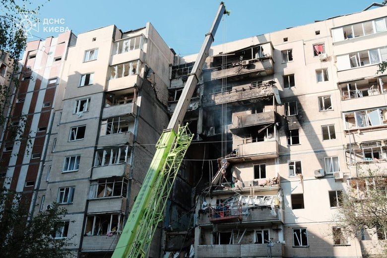 Київ після обстрілу