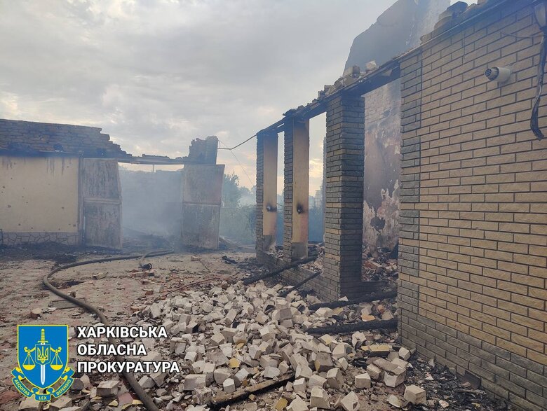 Наслідки обстрілу Борової 12 вересня