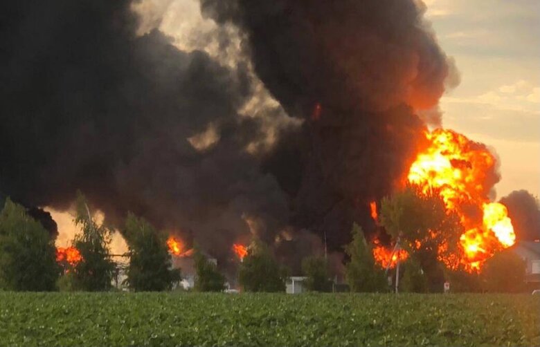 3 enemy missiles hit oil depot in Dnipropetrovsk region, - RMA 01