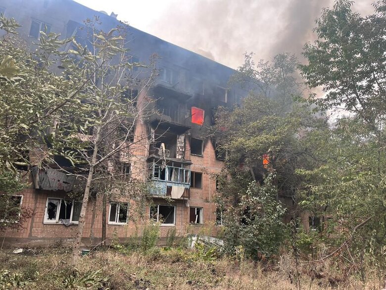 Day in Donetsk region: enemy shelled 8 settlements, residential buildings, granary, cultural center, medical facilities were damaged 02