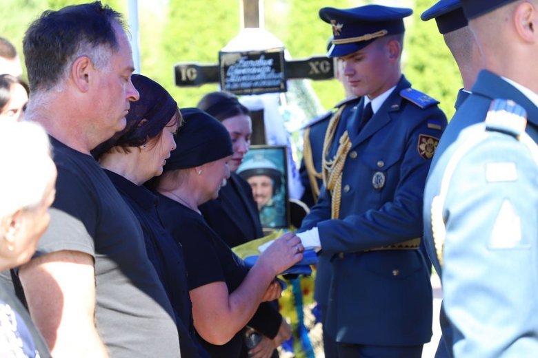 Farewell to pilot Oleksandr Borovyk