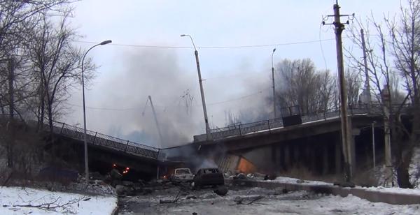 донецк взрыв мост