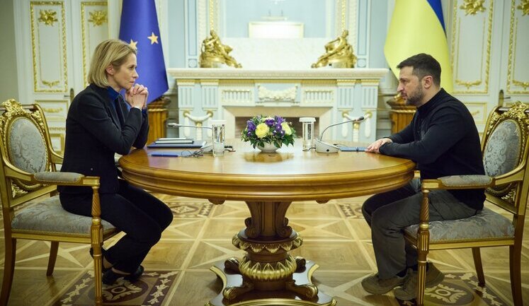 Зеленський провів зустріч із Каллас: Обговорили потреби України в системах ППО. ВIДЕО (доповнено)