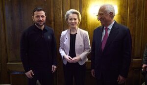 Coordination of joint efforts and preparation of 16th package of sanctions against Russia: Zelenskyy meets with Costa and von der Leyen. VIDEO