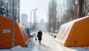 МВД увеличивает количество пунктов обогрева, - Клименко. ФОТОРЕПОРТАЖ