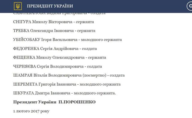 Порошенко нагородив орденами 48 українських воїнів, 9 із них - посмертно 04