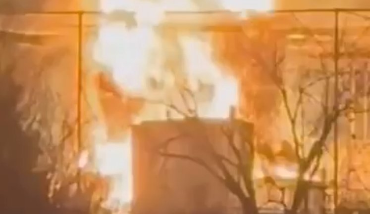 SSU drones attacked Velikolukskiy oil depot in Pskov region of Russian Federation, - sources. VIDEO