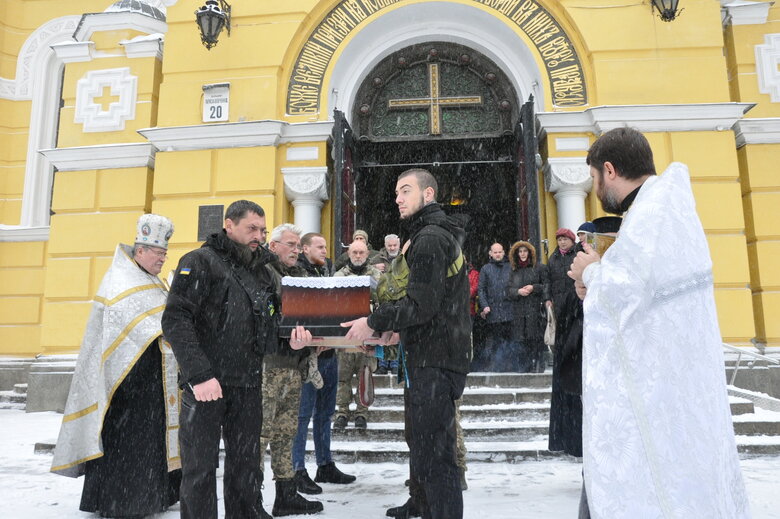 Із колишнім речником Правого сектору Артемом Скоропадським попрощалися у Києві 23