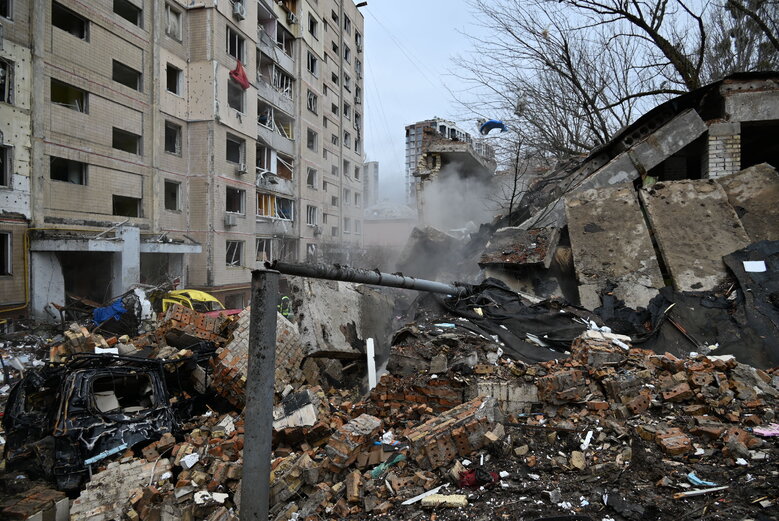 Consequences of Russian missile strike on house in Solomianskyi district of Kyiv 29