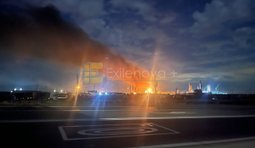Дрони атакували Краснодарський край: пожежа на Ільському НПЗ