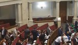 Депутаты фракции "Европейская солидарность" покинули зал заседаний Рады. ФОТО