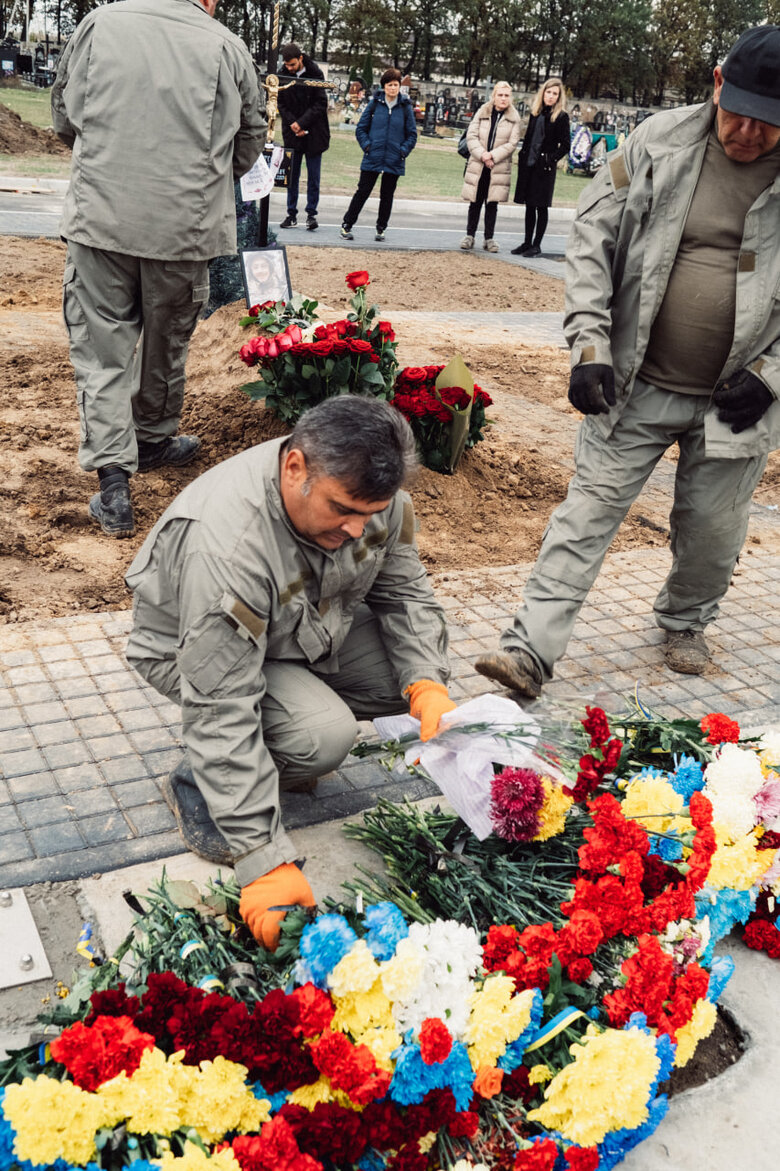 In Brovary, bid farewell to soldier Oleksandr Fatieiev, who died in battle against ruscists in Luhansk region, was held 13