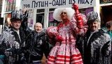 "Россия - страна Пи#арасов. Путин - один из них?": митинг донецких активистов в Амстердаме. ФОТОрепортаж