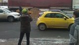 Затор в центре Киева из-за картошки оказался рекламной акцией. ФОТО