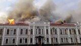 Two shells hit the SBU regional building in Chernihiv. VIDEO